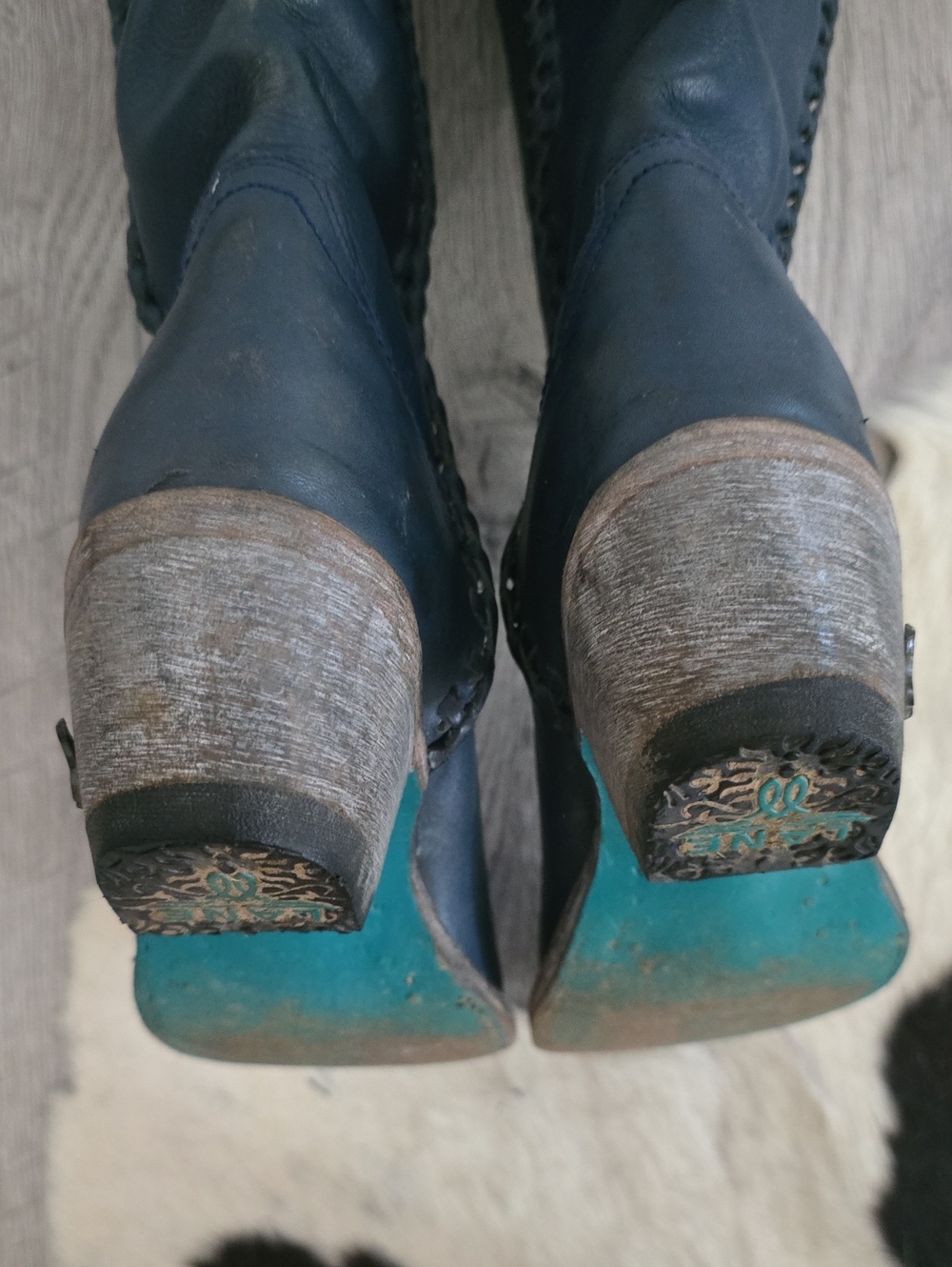 Lane Plain Jane Navy Boots - Picture 8 of 9